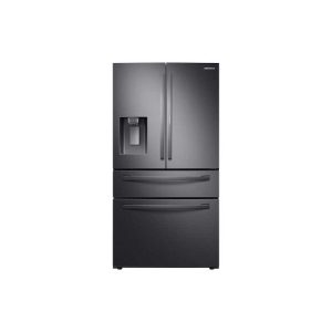 28 cu. ft. Food Showcase 4-Door French Door Refrigerator in Black Stainless Steel