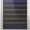 24" Under Counter Wine Center, 51-Bottle Capacity, Single Zone, LED Lighting.